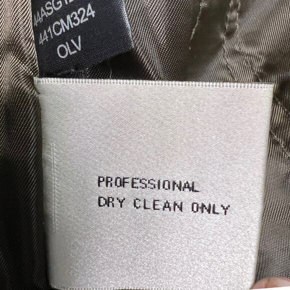 KENNETH Cole Mens Green Wool Blend Coat with Collar Small - Picture 6 of 10